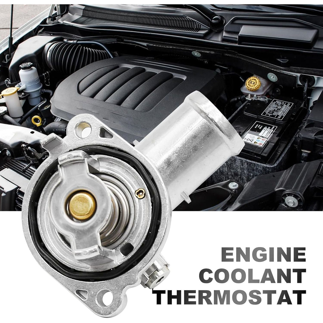 5184570AG Thermostat Housing Assembly Replacement for Jeep Replacement for Cherokee 2014 2015 2016 2017 2018 2019 2020 2021 2022, Replace 5184570AH, 5184570AI, 5184570AJ - Just Closeouts Canada Inc.