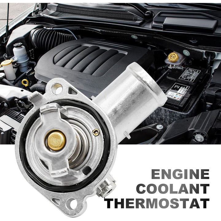 5184570AG Thermostat Housing Assembly Replacement for Jeep Replacement for Cherokee 2014 2015 2016 2017 2018 2019 2020 2021 2022, Replace 5184570AH, 5184570AI, 5184570AJ - Just Closeouts Canada Inc.