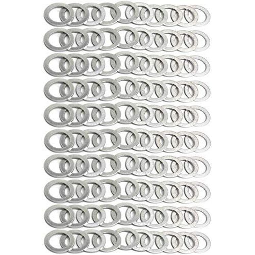 100 PCS Oil Drain Plug Gasket Washers Seals Rings 94109-14000 for Honda Civic Ridgeline Odyssey CRV CR-V Oil Crush Washers