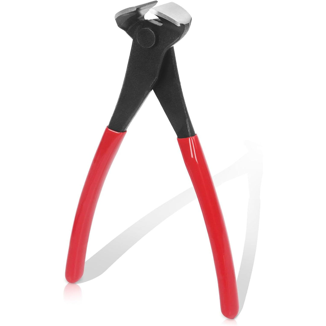 8-Inch Red High-Carbon Steel Nail Puller Pliers