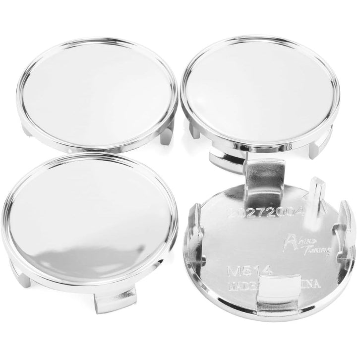 54mm 2.13" Wheel Center Caps For OZ Wheel M514 Center Hubcaps | 4 Pack Chrome Silver Center Cover Replacement