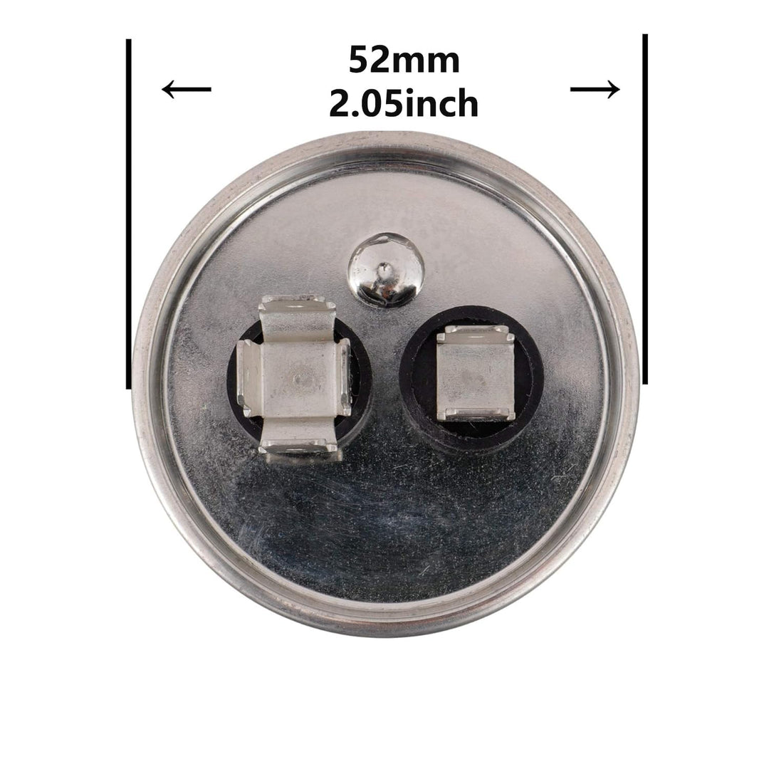 55 uF ±5% 55 MFD 370/450 V CBB65 Round Run Start Capacitor for AC Motor Run or Fan Start and Cool or Heat Pump Air Conditioner - Just Closeouts Canada Inc.
