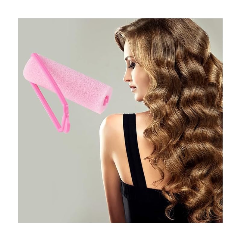56-Piece Pink Foam Hair Roller Set, 6 Sizes - Just Closeouts Canada Inc.X004GCZ5RR