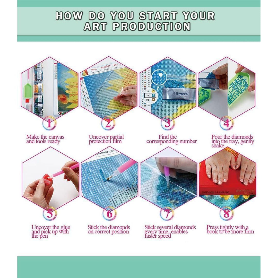 6 Pack Diamond Painting Kits for Adults Peinture Diamant 5D Adulte NouveautŽ Gem Art Dots for Beginner Women DIY Crafts for Home Wall Decor 11.8x15.7 Inches Cabin Style - Just Closeouts Canada Inc.