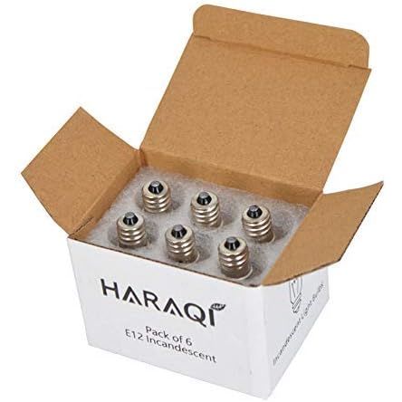6 Pack Salt Lamp Bulbs, Replacement 15 Watt E12 Socket Incandescent Bulbs for Himalayan Salt Rock Lamps and Plug in Night Lights - Just Closeouts Canada Inc.