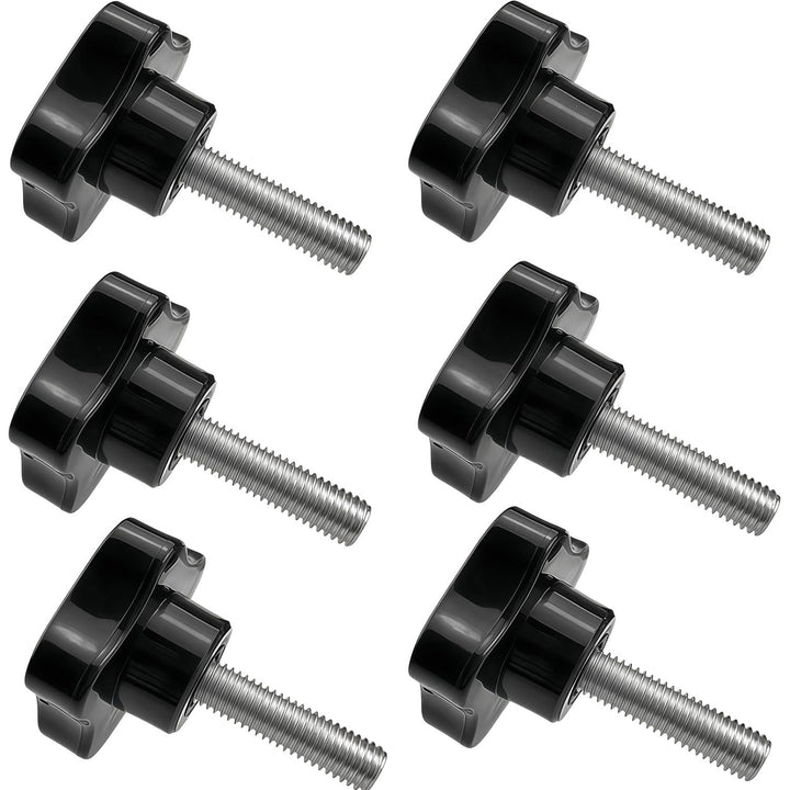 6 pcs Clamping Screw Knobs Handle, M8 x 25 mm Star Thread Handle, Replacement Tightening Screw, Quick Disassembly Replacement Parts, for Umbrella Base Replacement knob - Just Closeouts Canada Inc.