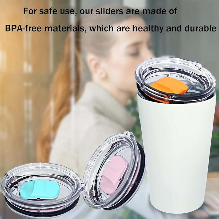 6 Pcs Magnetic Slider Replacement, Replacement Magnetic Slide Block, Yeti Accessories, Magslider Replacement Compatible with Yeti Lid 10 oz, 16 oz, 20 oz, 26 oz, 30 oz(6 color) - Just Closeouts Canada Inc.