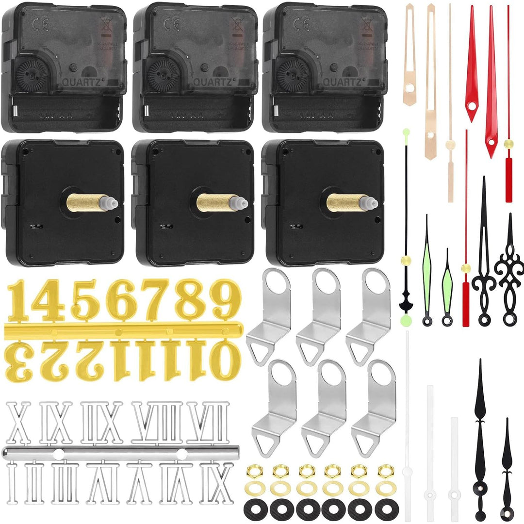 6-Piece 28 mm Quartz Clock Movement Kit with Hands - Just Closeouts Canada Inc.X00481YUS1