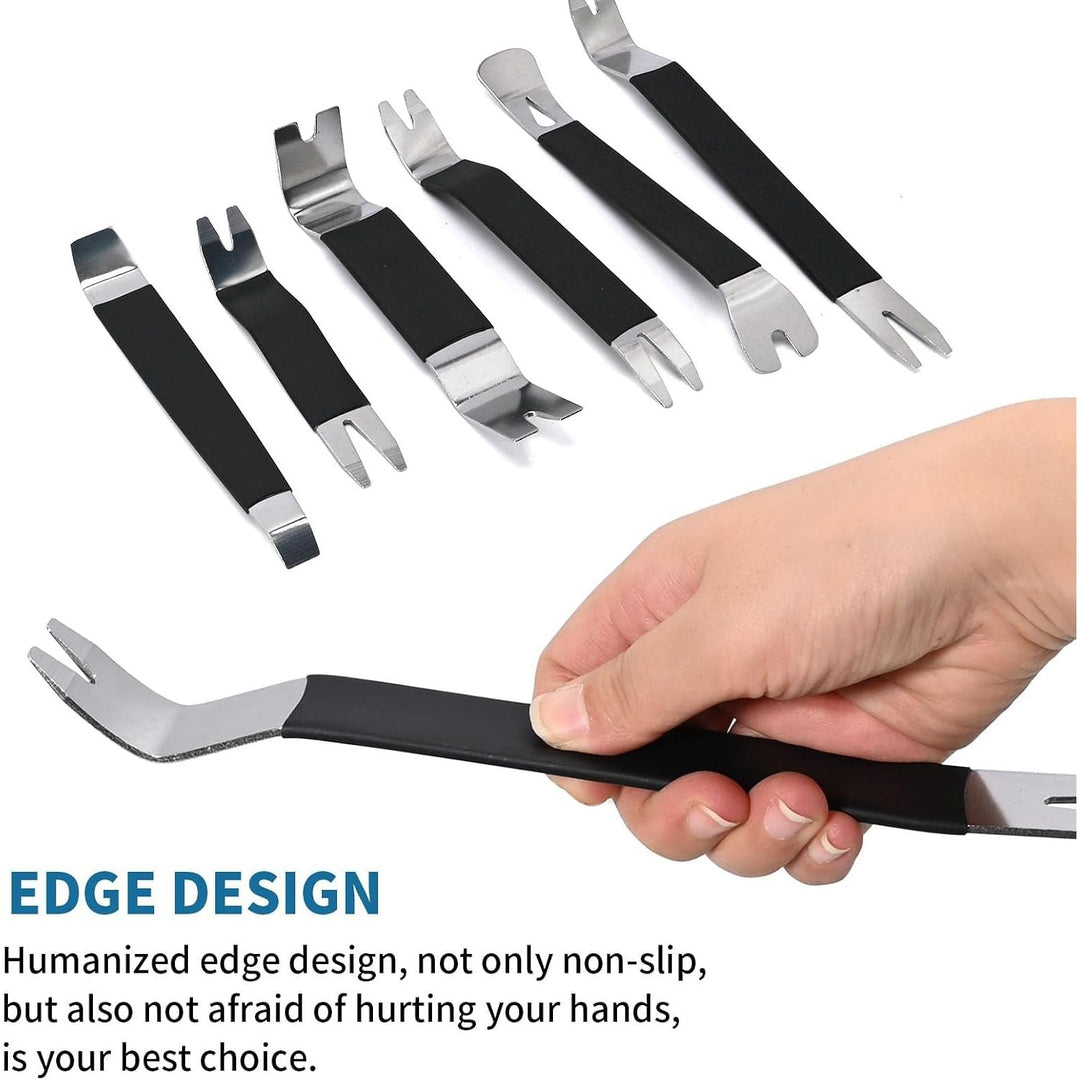 6-Piece Stainless Steel Paver Removal Tool Set with Storage Bag – Black - Just Closeouts Canada Inc.
