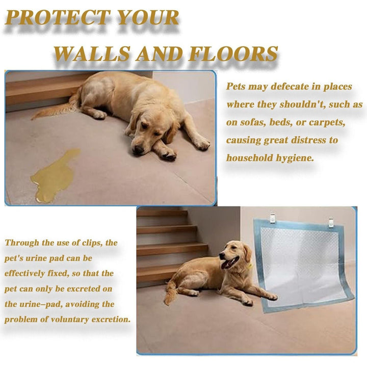 6 White Dog Pee-Pad Holders for Wall Training - Just Closeouts Canada Inc.