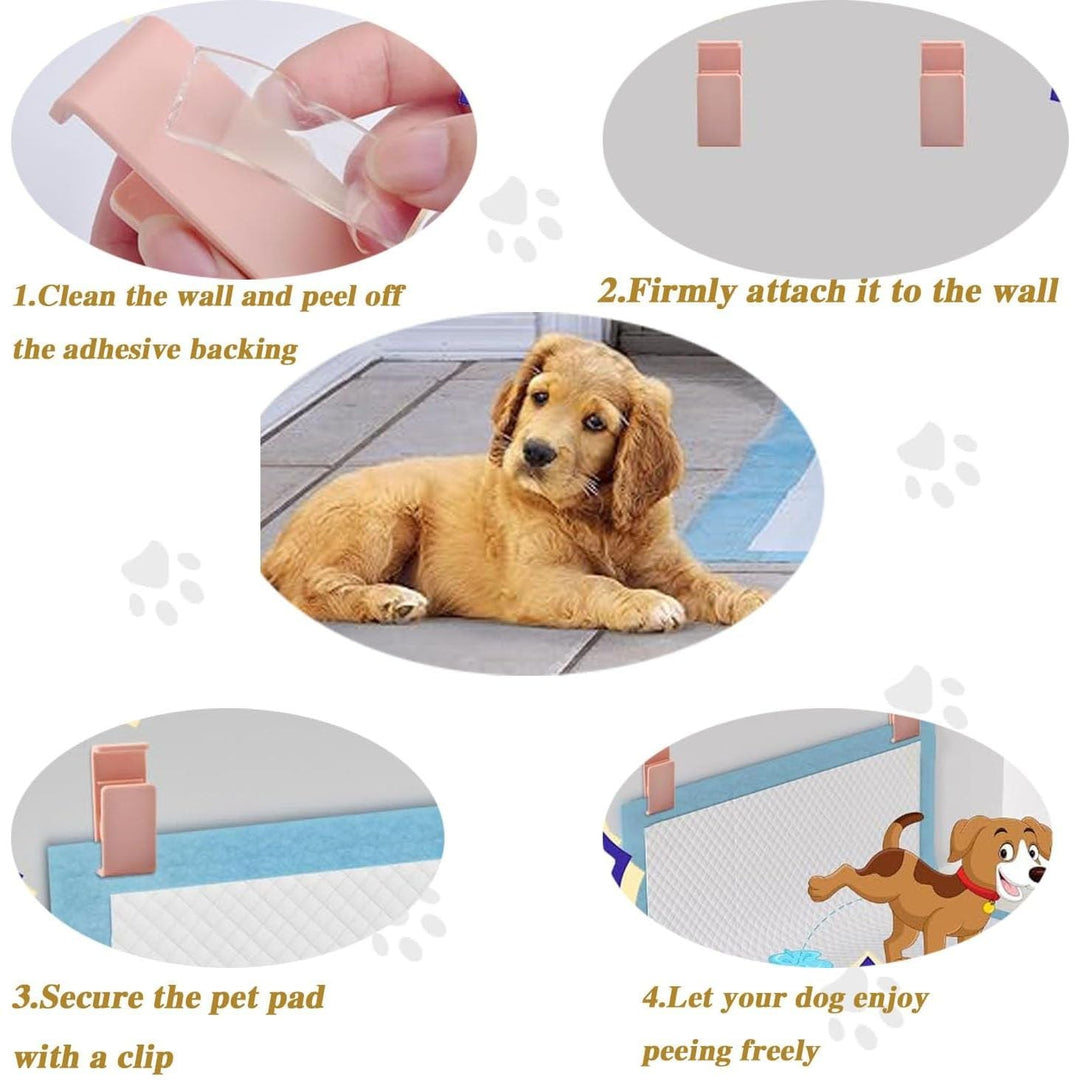 6 White Dog Pee-Pad Holders for Wall Training - Just Closeouts Canada Inc.