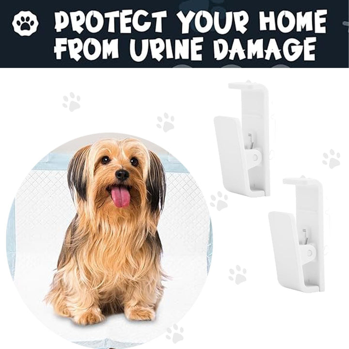 6 White Dog Pee-Pad Holders for Wall Training - Just Closeouts Canada Inc.