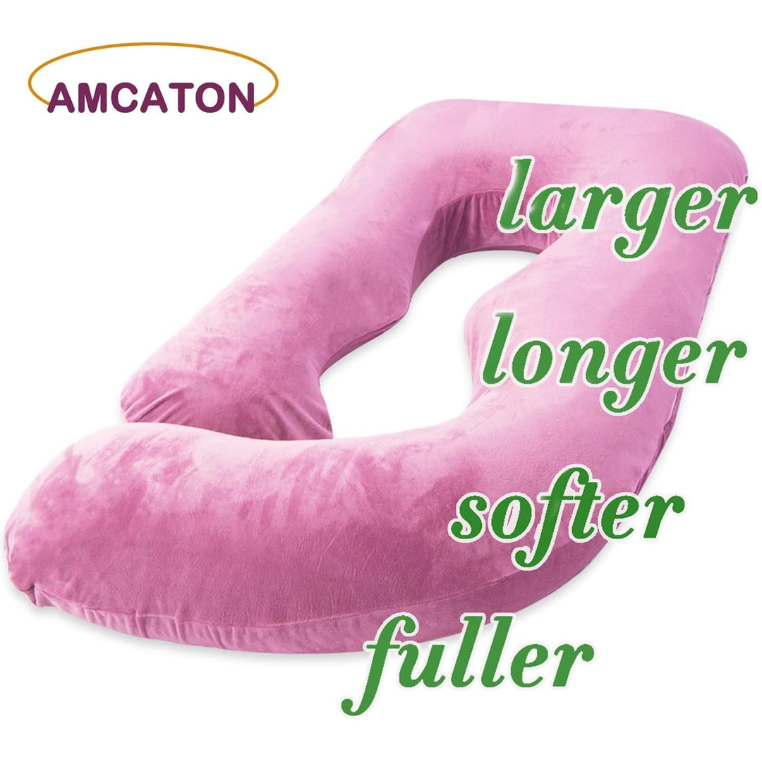 60 Inch Pregnancy Pillow for Sleeping, Extra Large U Shaped Body Pillow, Maternity Pillow for Pregnant Women (Purple) - Just Closeouts Canada Inc.