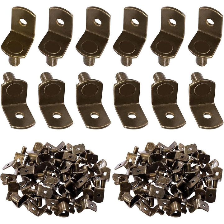 60-Piece Bronze L-Shaped Shelf Pins, 6 mm - Just Closeouts Canada Inc.X002YUBM1L