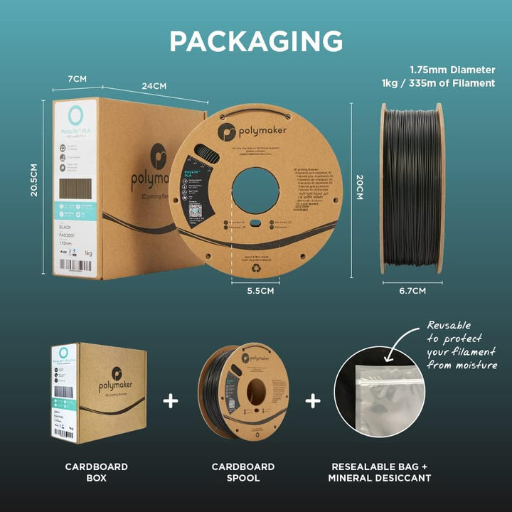 PLA PRO Filament, Purple 3D Printing PLA Filament 1.75mm 1kg - PolyLite 3D Printer PLA Filament, Dimensional Accuracy +/- 0.03mm, Compatible with Most 3D Printer, Purple