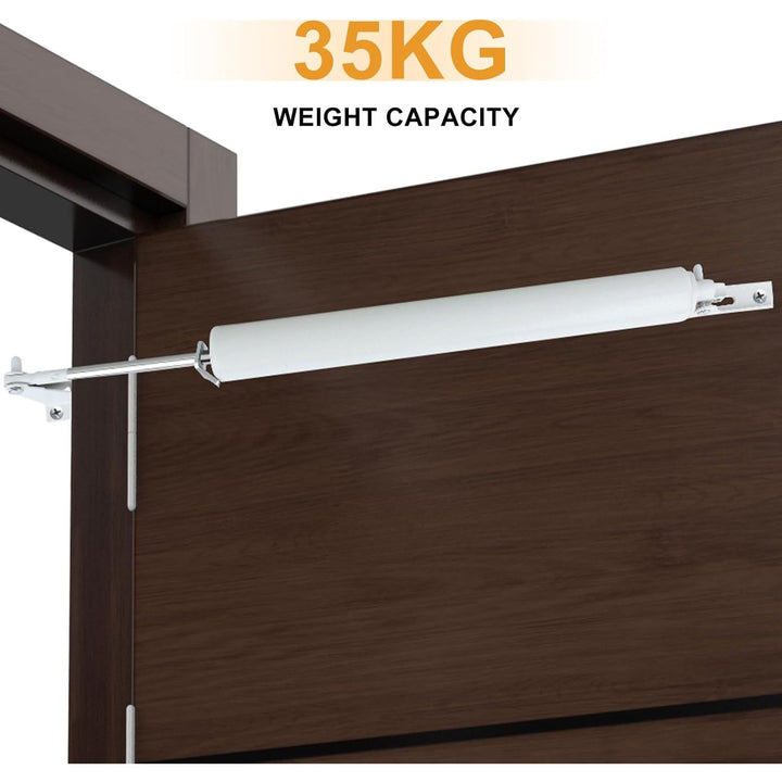 CASONNIK Storm Door Closer, White, Standard Duty Pneumatic Screen and Storm Door Closer