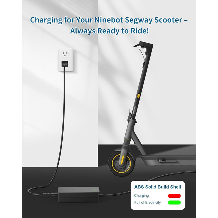 42V 1.7A for Segway Ninebot Charger Compatible with Ninebot Segway ES2/ES3/ES4/ E22/ F20A /F25 /F30 /F35/F40 /D18/D28/D40/F2/F2 Plus/F2 Pro/Air T15/E2 Pro KickScooters with 36V Li-ion Battery