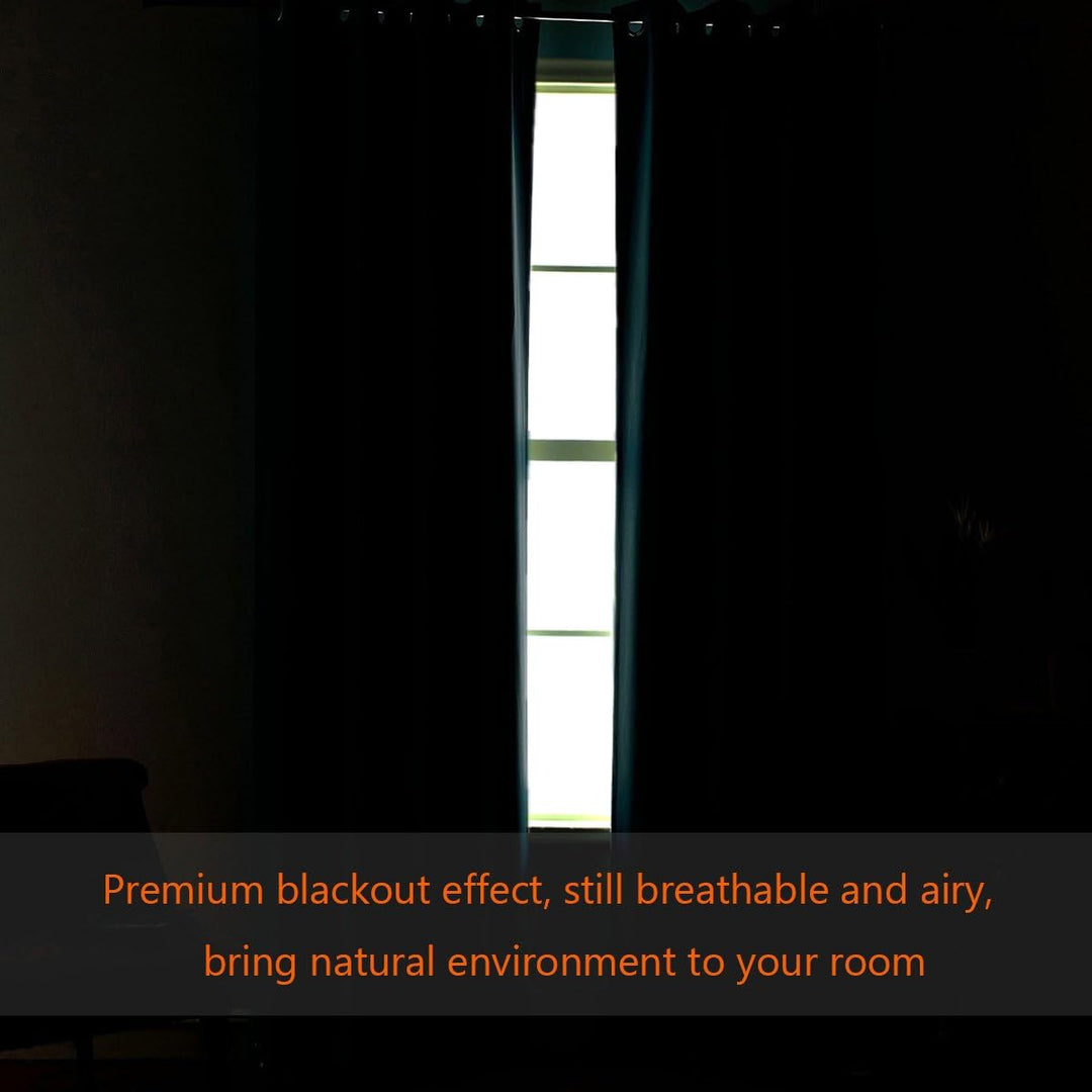 Extra Wide Blackout Curtain for Living Room Thermal Insulated Light Blocking Room Darkening Grommet Curtain Drapes for Patio Door/Bedroom/Home Theater, 100" Wide by 96" Long, 1 Panel, Cream