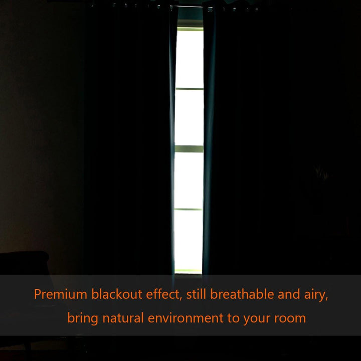 Extra Wide Blackout Curtain for Living Room Thermal Insulated Light Blocking Room Darkening Grommet Curtain Drapes for Patio Door/Bedroom/Home Theater, 100" Wide by 96" Long, 1 Panel, Cream
