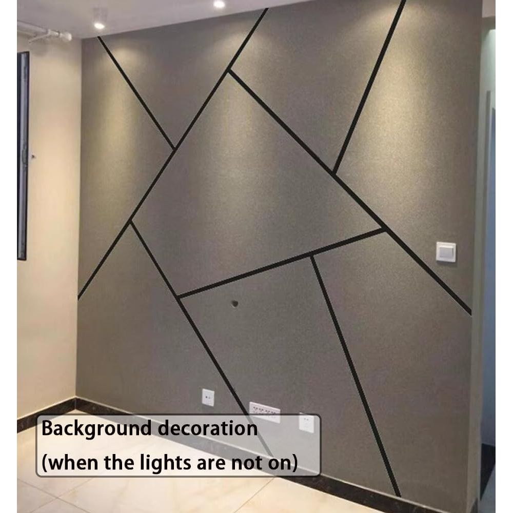 16.4ft Recessed Flexible LED Diffuser Channel, Silicone Black Bendable LED Diffuser Strip Light Tube Cover for 10-12mm Led Strip Lights for Living Room, Wall and Other Decoration (20 x 10mm)