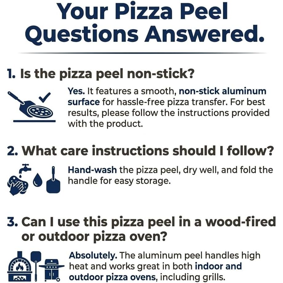 Large Pizza Peel 16 inch - Extra Large Metal Pizza Peel with 14 inch Stainless Steel Pizza Cutter Rocker, Pizza Spatula Paddle to Move Large Pizza, Pizza Paddle with Folding Handle