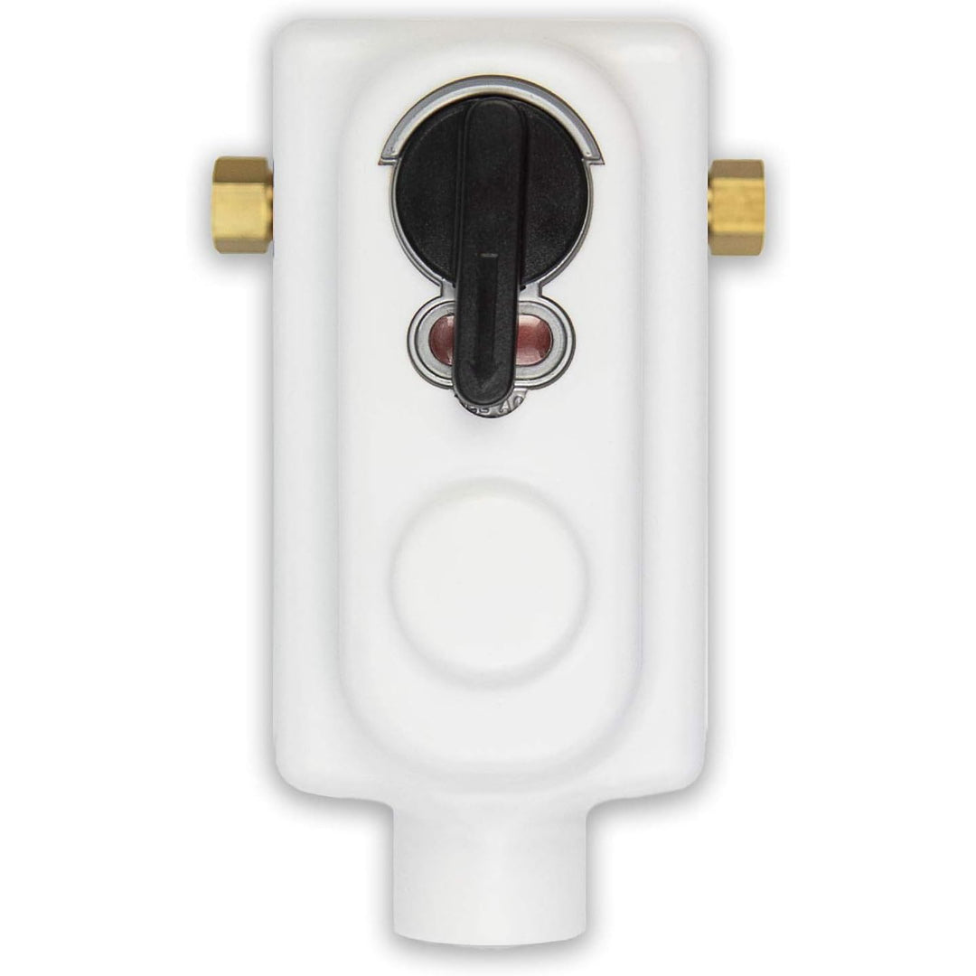 2-Stage Auto Changeover LP Propane Gas Regulator for RVs, Vans, Trailers, Silver