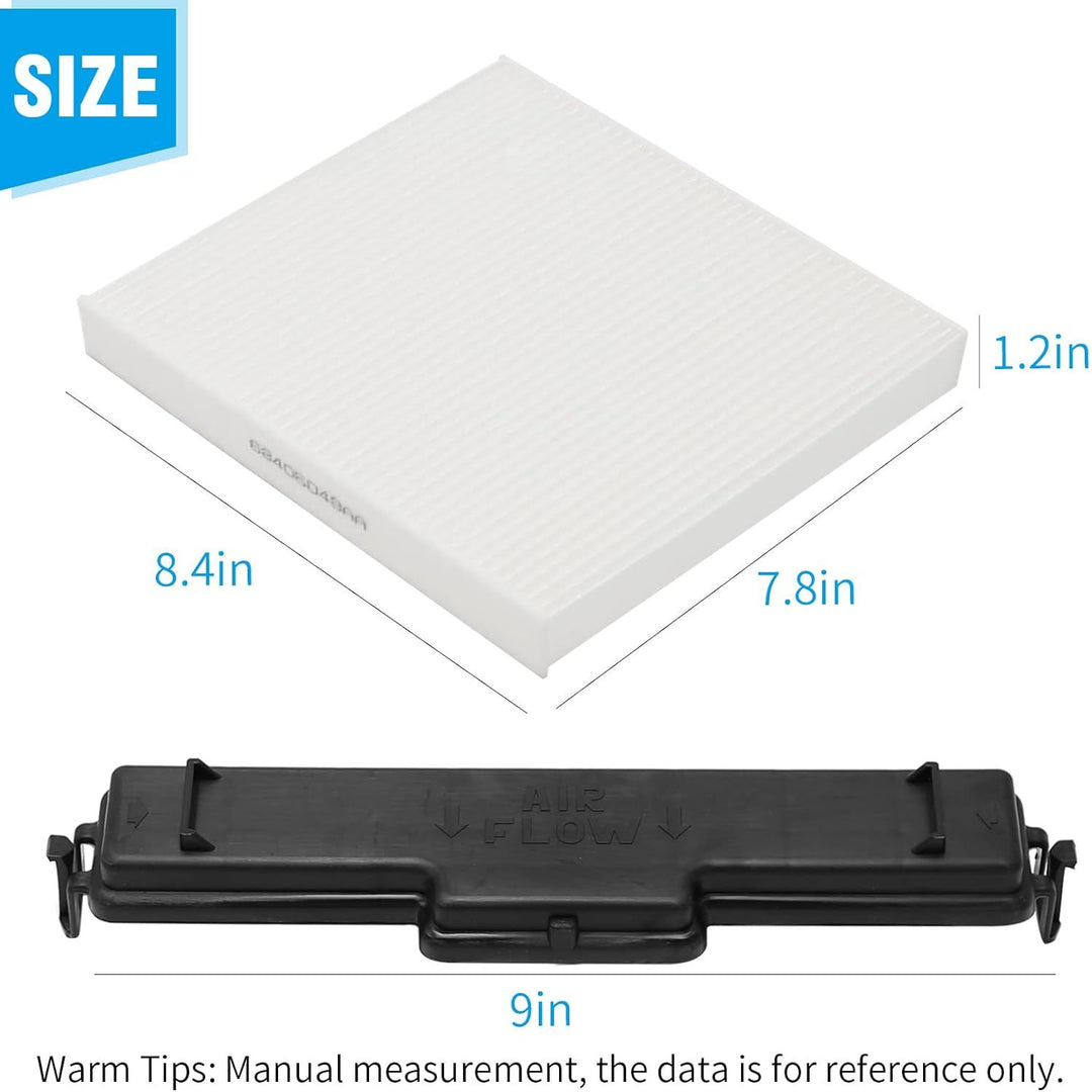 Cabin Air Filter with Filter Access Door Kit replacement for Ram 1500 2500 3500 replace 68318365AA, 68406048AA Air Filter