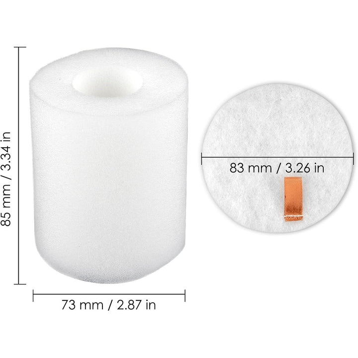 8 Sets Replacement Foam Filters Compatible With Shark AV2501S AV2501AE RV2520AOUS UR1005AE R101AE RV1001AE AV912S RV1000 AV970 AV993 AV1002AE Robotic Vacuum Cleaner AV2501AE Foam Filter