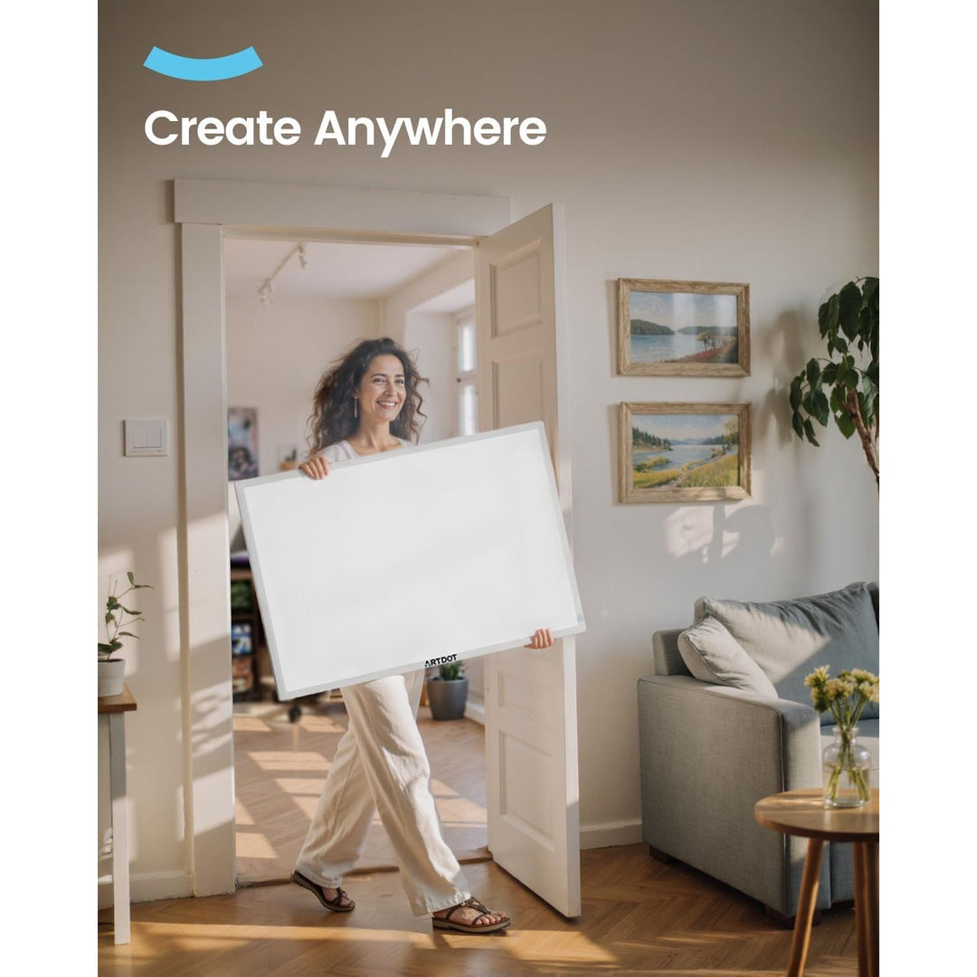 A1 LED Light Board for Diamond Painting Kits for Adults,Powered by USB and Adjustable Brightnesst Light Pad for Diamond Art with Accessories and Tools for Adults
