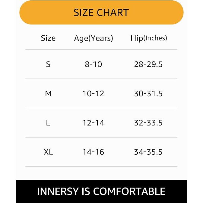Girls' Soft Cute Underwear Cotton Panties for 8-16 Years Old Teens 6-Pack L 12-14