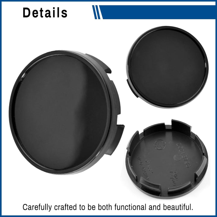 4PCS 63mm 2.48in Wheel Center caps Compatible with RAM Pickup Dakota Avenger 1500 2003-2016 2008-2010 2008-2014 Black OD:63MM ID:58.4MM