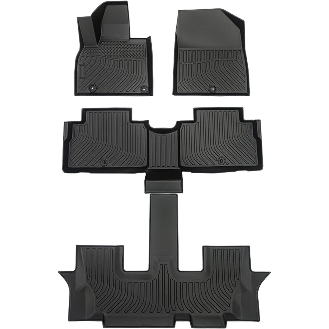 KIA Telluride 2020-2023 2024 2025 Floor Mats & Cargo Liner with Backrest Mat Full Set All Weather Protection TPE for KIA Telluride Accessories Quality Waterproof Heavy Duty car mat