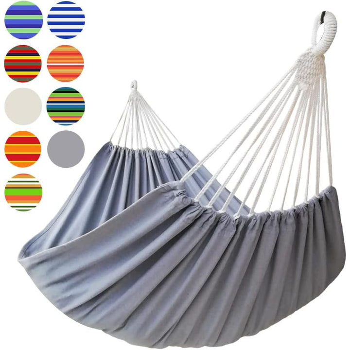 Double 2 Person XXL Hammock, 220 x 150cm, Grey