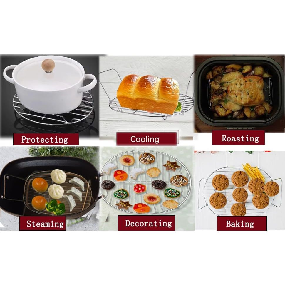 Steam and Roast Rack - Compatible with Ninja Foodi Possible Cooker Pro 8.5 Qt MC1000, MC1001, MC1010 Series Slow Cooker Crock Pot Stainless Steel