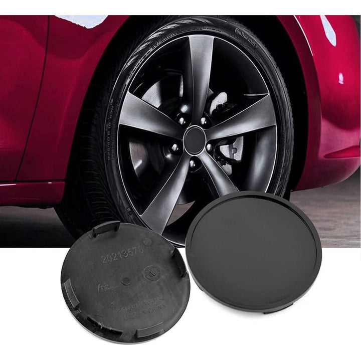 4PCS 76mm(2.99in)/72mm(2.83in) Wheel Hub Center Caps Black ABS Plastic