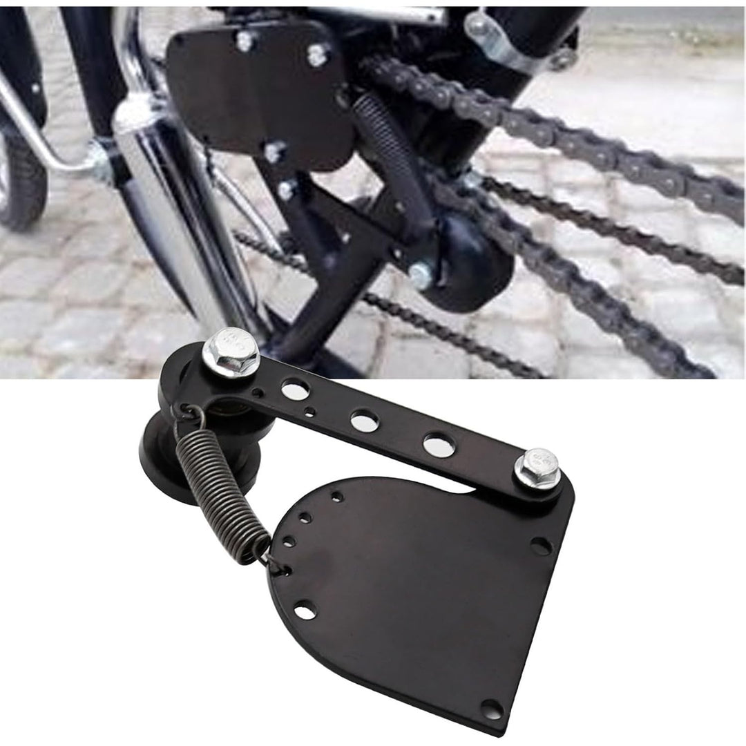 Spring Loaded Chain Tensioner, Chain Sprocket Kits, Bike Chain Stabilizer for 49cc 66cc 80cc Engine Motorized Bike Black
