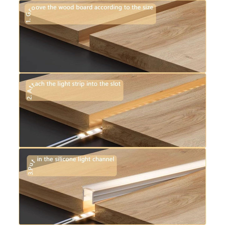 16.4ft/5m Silicone Soft LED Channel System, Flexible U Shape Tube LED Light Strips Silicone Cover for Living Room, Kitchen, Patio and Other Outdoor Ambient Decor, No Light Strip (10 x 10mm)