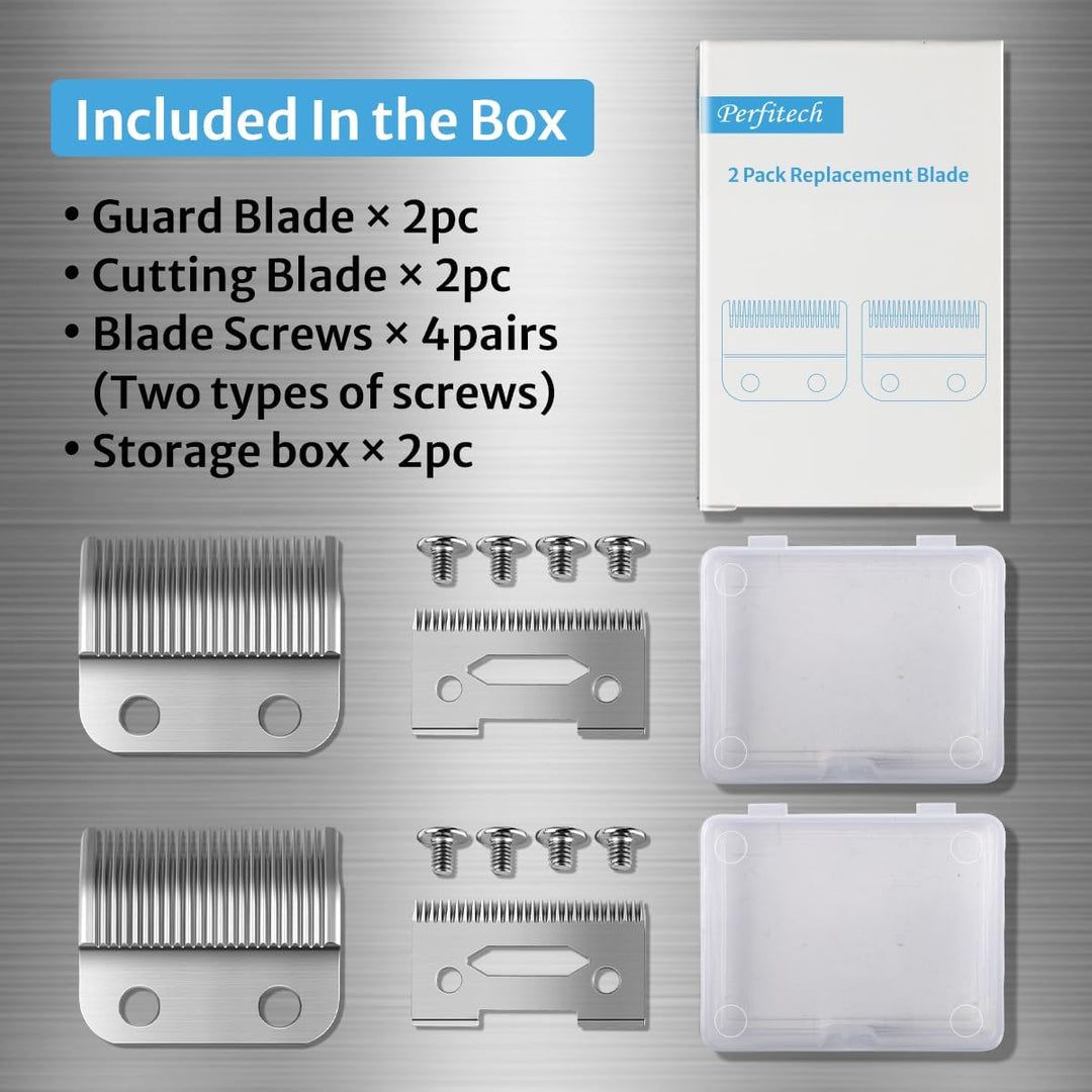 Blade Compatible with Wahl Clipper Blades Replacement, 2 Pack