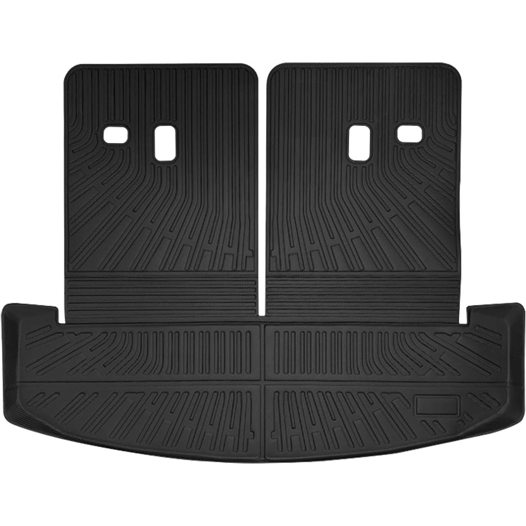 Cargo Mat for Hyundai Santa Fe 2024 2025 Accessories Cargo Mat Seat Backrest 2 in 1 Mat All-Weather TPE Black Trunk Cargo Liner for Hyundai Santa Fe 2024 2025 Accessories