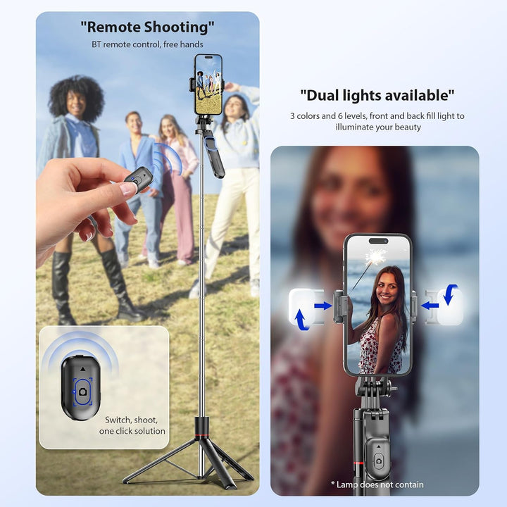 67-Inch Extendable Phone Tripod with Remote Shutter - Just Closeouts Canada Inc.X004WI743X