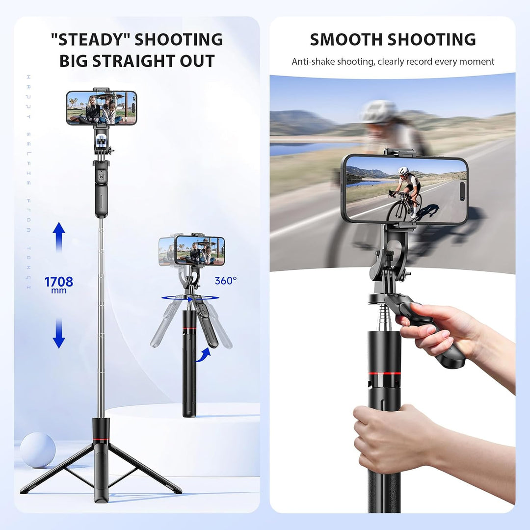 67-Inch Extendable Phone Tripod with Remote Shutter - Just Closeouts Canada Inc.X004WI743X