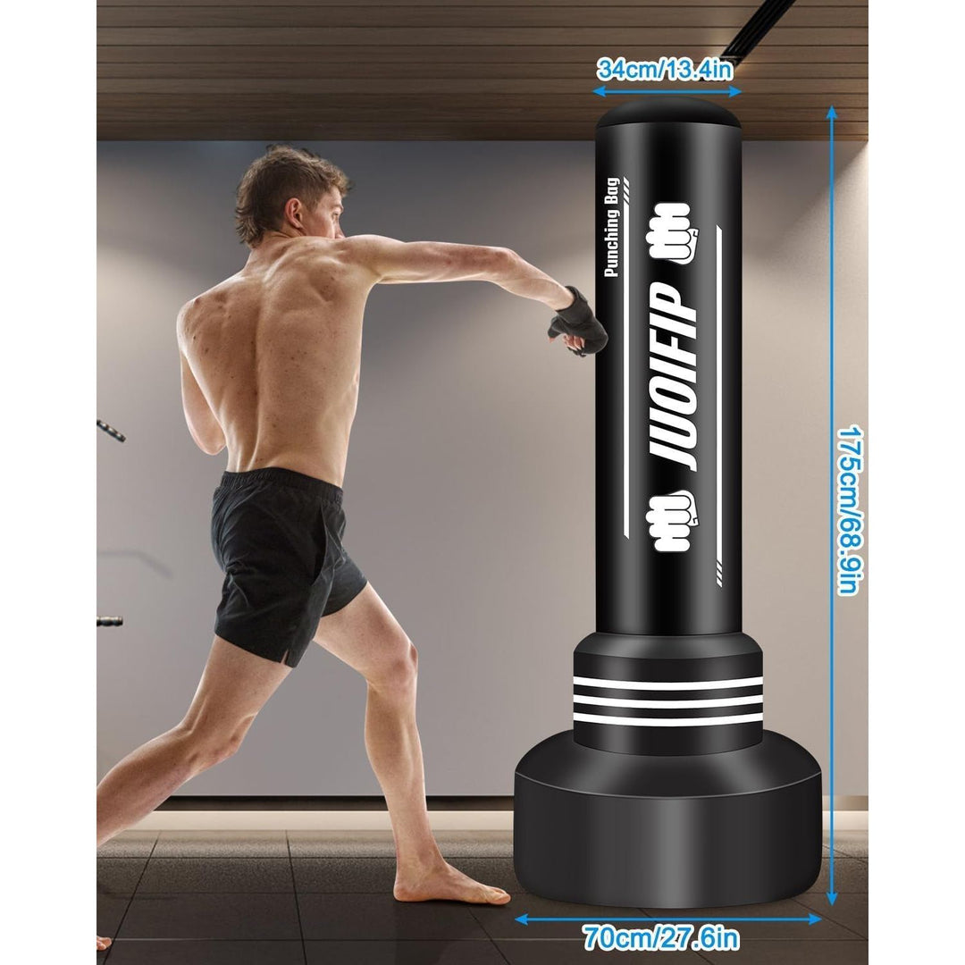 Home Workout Bag 70" Inflatable Punching Bag With Stand - Freestanding ...