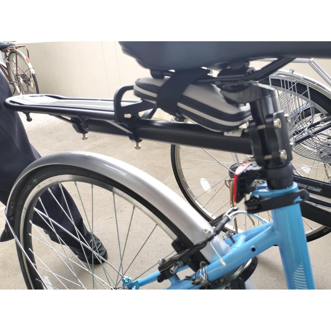 Bike Rear Rack Retractable Aluminum Alloy Bicycle Cargo Rack Mount Ebike Luggage Carrier Electric Bike Seat Post Rack