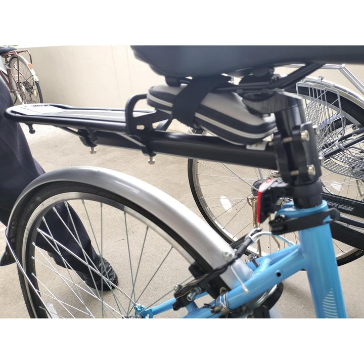 Bike Rear Rack Retractable Aluminum Alloy Bicycle Cargo Rack Mount Ebike Luggage Carrier Electric Bike Seat Post Rack