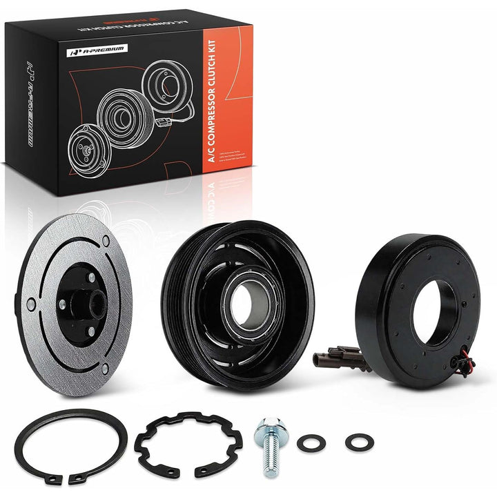 Air Conditioner AC Compressor Clutch Kit Compatible with Chevrolet Equinox 2016-2017, Impala 2014-2020, Impala Limited 2014 & GMC Terrain 2015-2017 & Buick LaCrosse 2013-2016 & Cadillac XTS