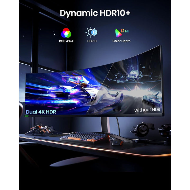 54Gbps DisplayPort Cable 2.1 [VESA Certified], [8K@165Hz, 4K@480Hz 360Hz 240Hz] DP 2.1 Cable 16K, DP54 HDR DSC Display Port Cord Compatible FreeSync G-Sync Gaming Monitor 5090 7900XTX 6.6FT