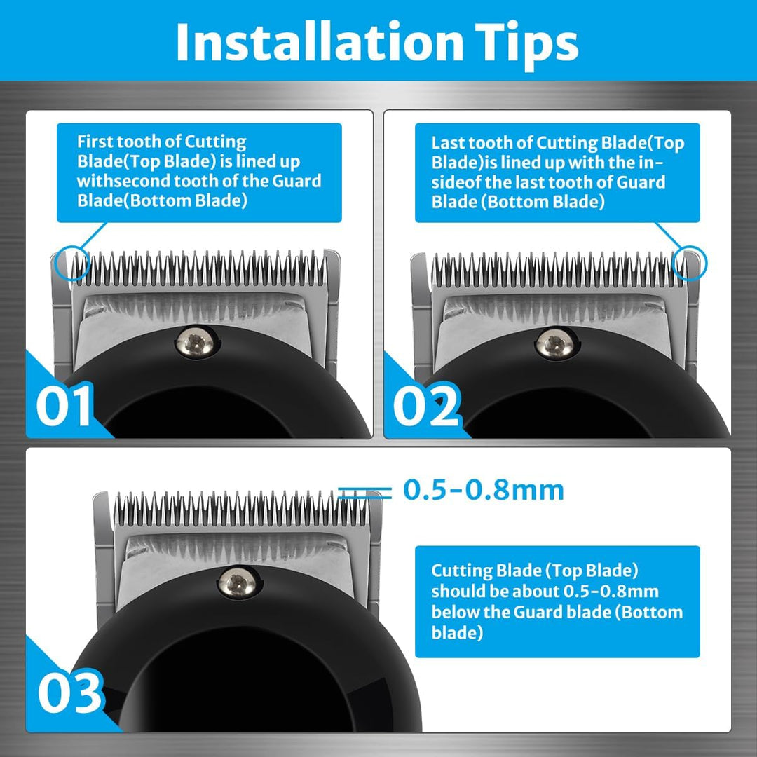 Blade Compatible with Wahl Clipper Blades Replacement, 2 Pack