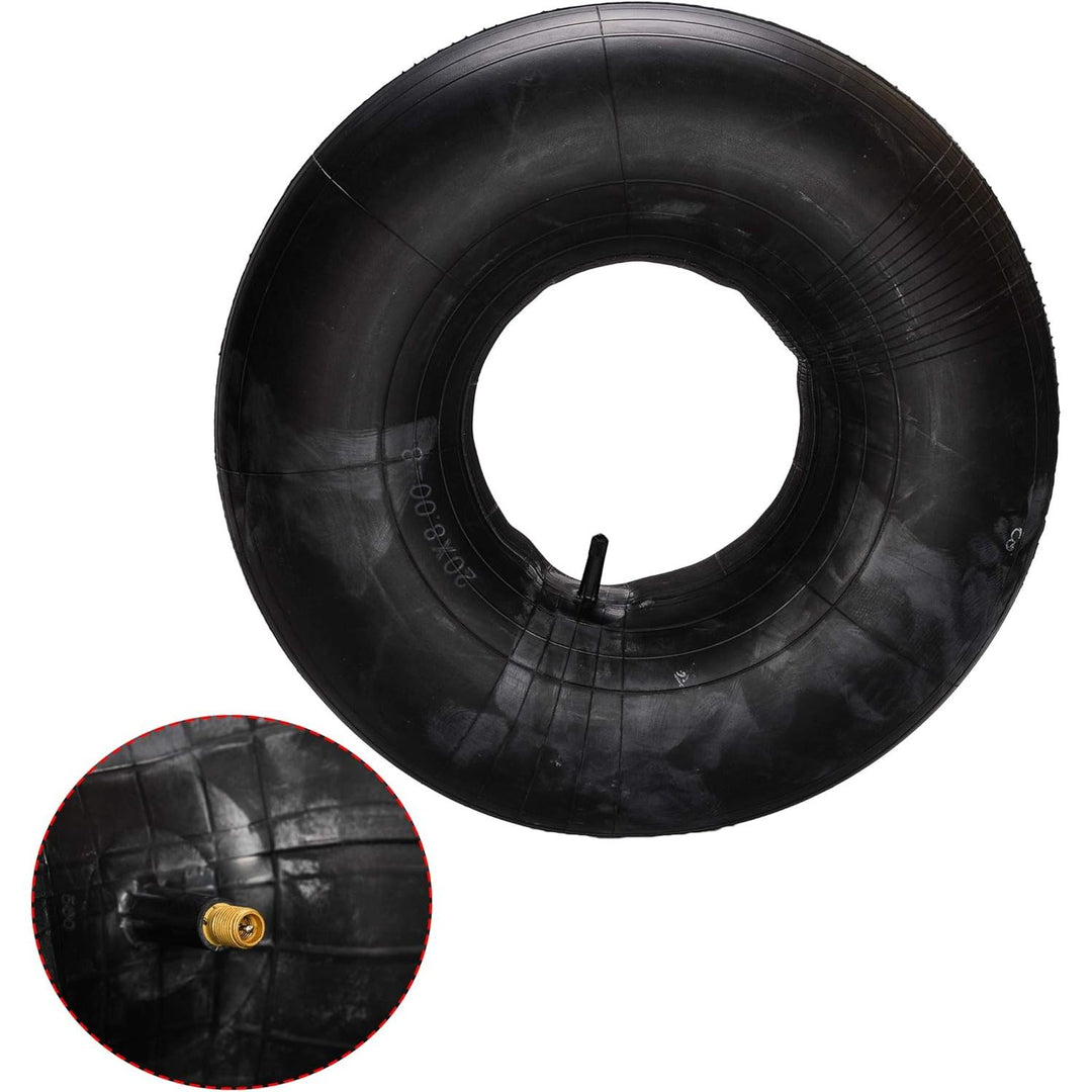 Replacement Premium 20x8.00-8, 20x8-8, 20x10.00-8, 20x10-8, 18x8.50-8, 18x9.50-8 Utility Tire Inner Tubes with TR13 Straight Valve Stem Replacement for Mowers Go Karts ATVs - 1 Pack