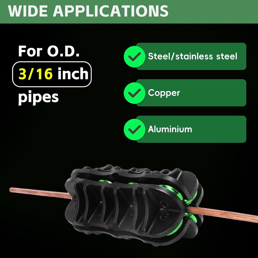 Handheld Tubing Straightener, 3/16 Inch O.D. Tube Straightening Tool for Brake Line Fuel Line Copper/Aluminum/Steel Coils