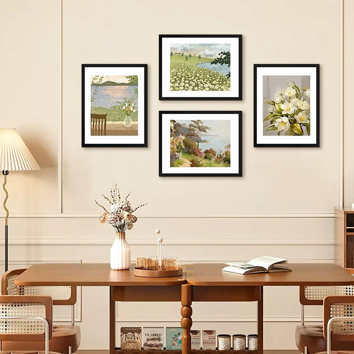 11x14 Picture Frame 2 Pack, Black Collage Wall Decor with HD Plexiglass, Display 8x10 with Mat or 11x14 Without Mat